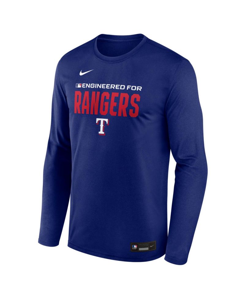 Men's Royal Texas Rangers Authentic Collection Legend Dri-FIT Long Sleeve T-Shirt