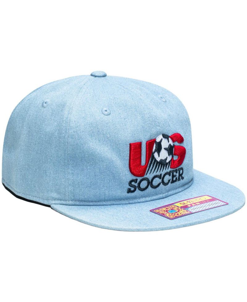 Men's and Women's Light Blue USMNT Making History Snapback Hat