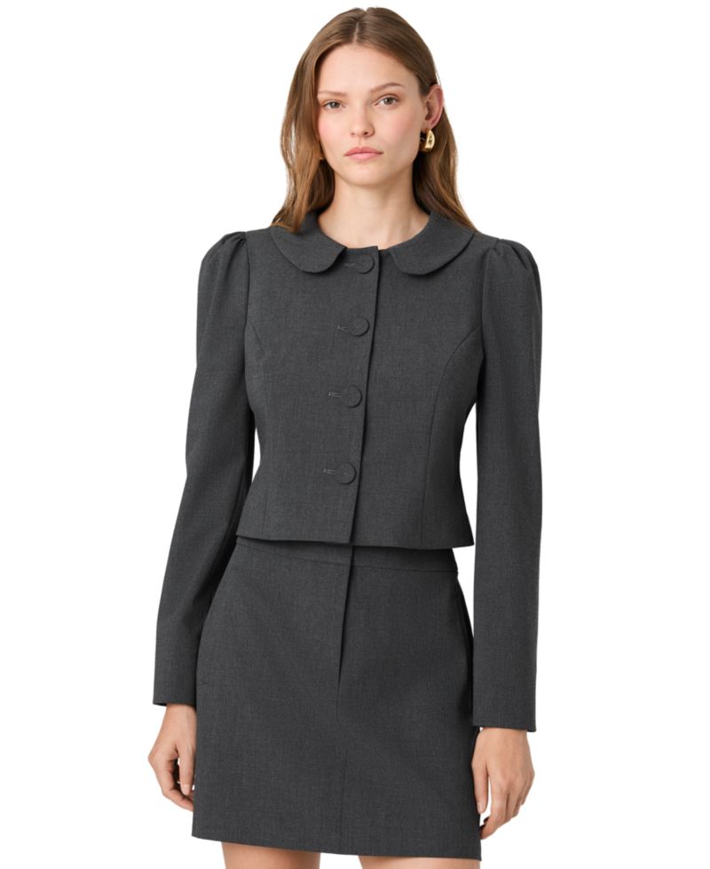 Women's Tavi Cropped Ruched-Sleeve Jacket
