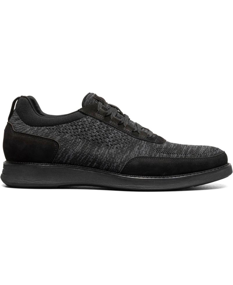Men's Launch Knit Elastic Lace Slip On Sneaker