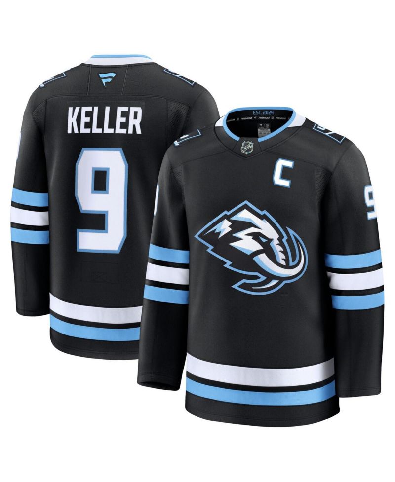 Men's Clayton Keller Black Utah Mammoth Home Premium Player Jersey