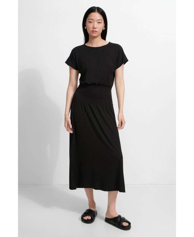Women's Suvi Scoop-Neck Short-Sleeve Jersey Midi Dress