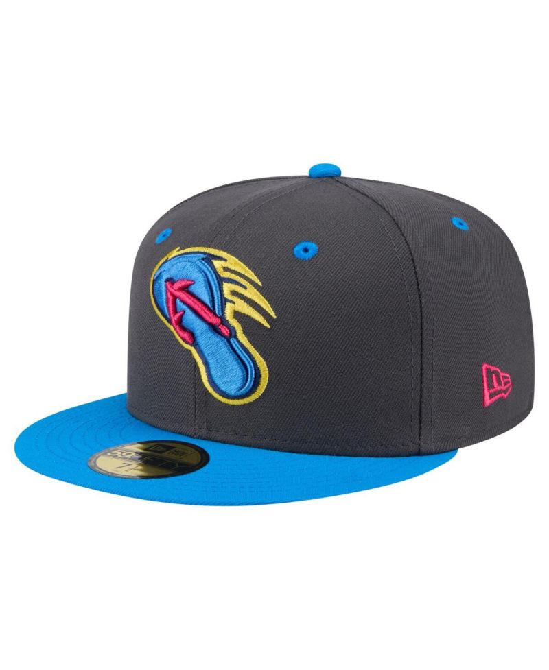 Men's Gray/Blue San Antonio Missions Copa de la Diversion 59FIFTY Fitted Hat