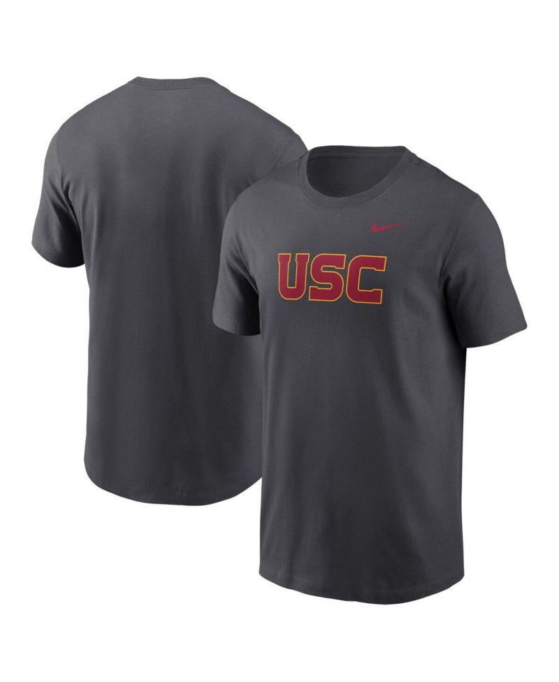 Men's Anthracite USC Trojans Primetime Wordmark T-Shirt