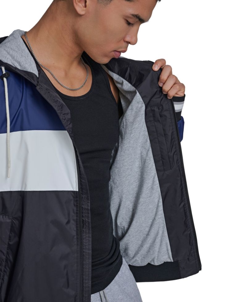 Men's Retro Hooded Rain Jacket