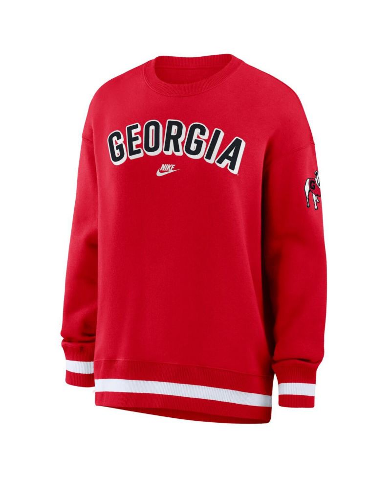Women's Red Georgia Bulldogs Oversized Legacy Phoenix Sweatshirt