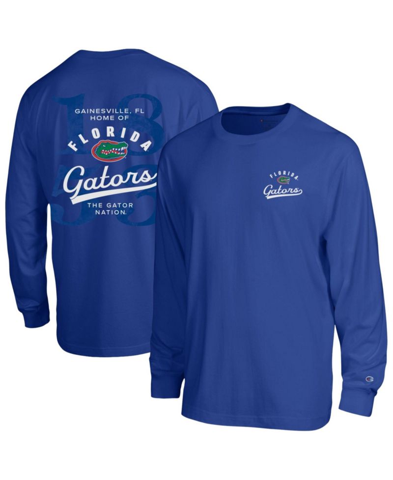 Men's Royal Florida Gators Laminated All-Star Long Sleeve T-Shirt