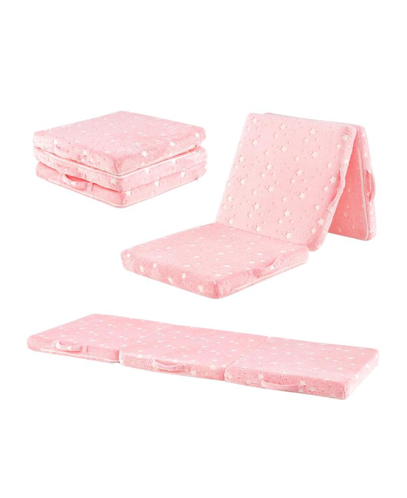 Foldable Floor Mattress for Kids with Washable Cover