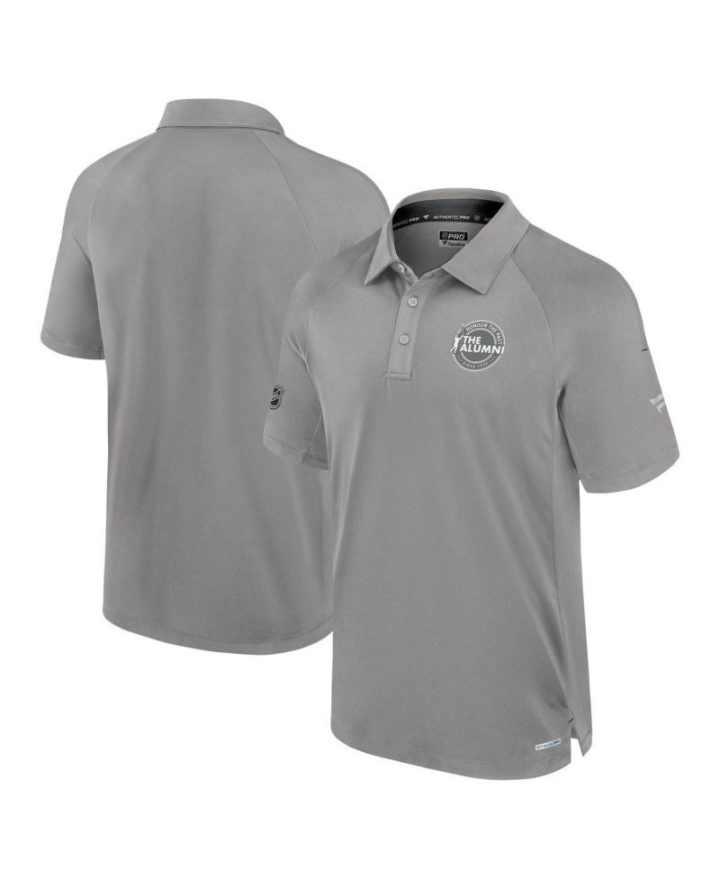 Men's Gray Authentic Pro the Alumni Polo Shirt