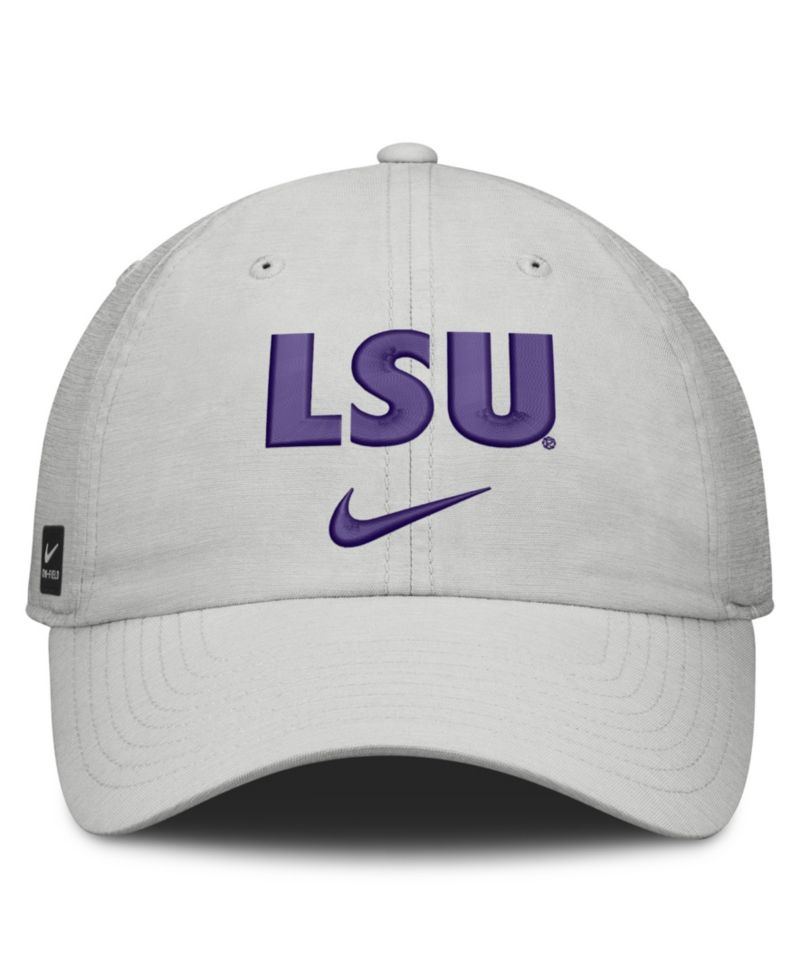 Men's and Women's Gray LSU Tigers 2026 On-Field Gameday Club Adjustable Hat