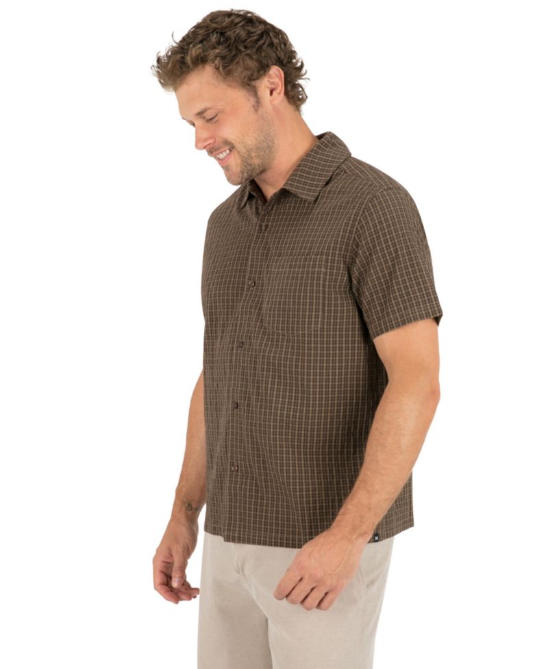 Men's Anthem Brown Plaid Shirt