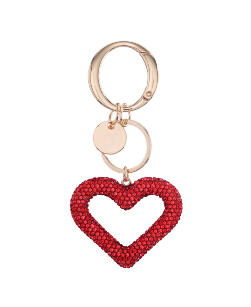 Heart Crystal Handbag Charm