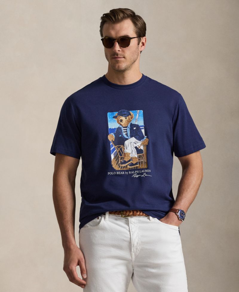 Men's Big & Tall Classic-Fit Polo Bear Jersey T-Shirt