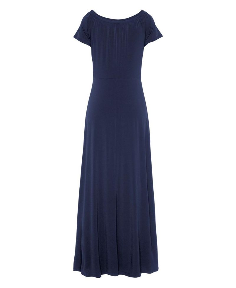 Women's Printed Off Shoulder Everyday Comfort Maxi Dress