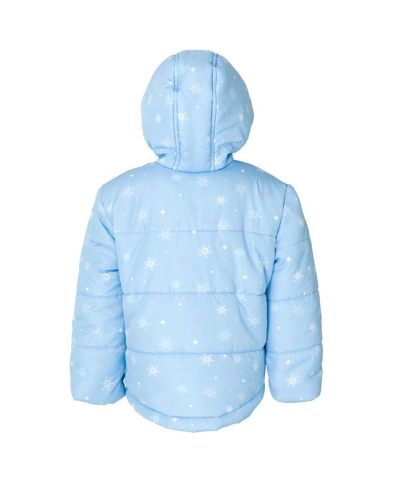Toddler Girls Frozen Zip Up Puffer Jacket to (2T - 7-8)