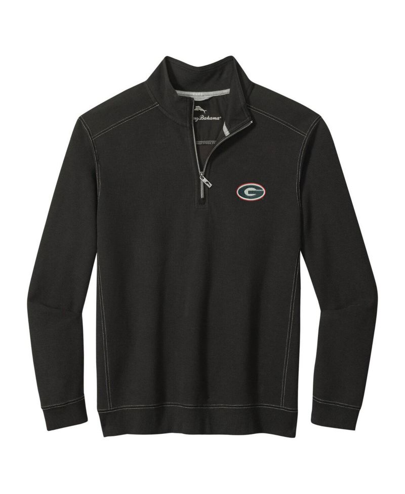 Men's Black Georgia Bulldogs Montego Bay Half-Zip Jacket