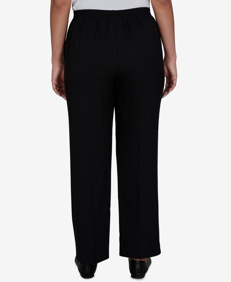 Petite Pull-On Straight-Leg Pants