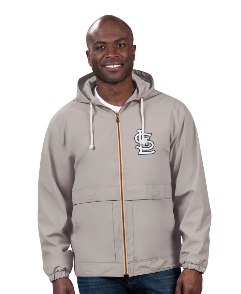 Men's Gray St. Louis Cardinals Full-Zip Rain Jacket