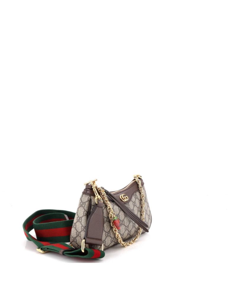 Small Ophidia Charm Shoulder Bag GG Coated Canvas