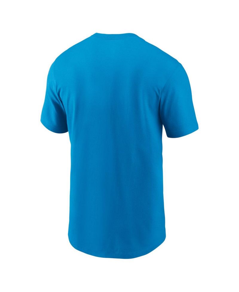 Men's Blue Carolina Panthers Primetime Wordmark Essential T-Shirt