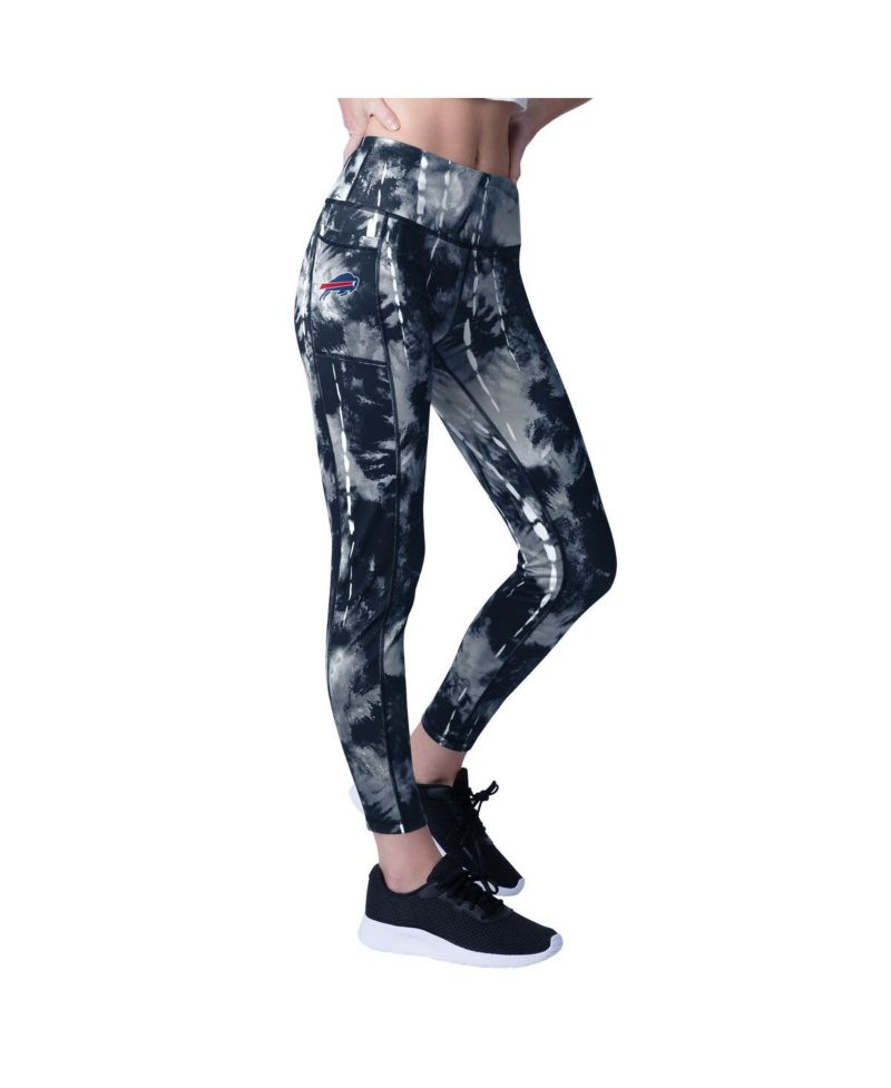 Women's Navy Buffalo Bills Serena Tie-Dye Leggings