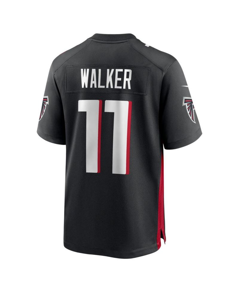Men's Jalon Walker Black Atlanta Falcons 2025 NFL Draft First Round Pick Game Jersey