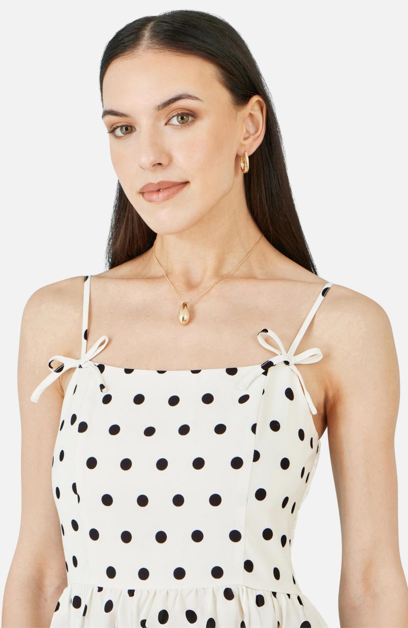 Women's Square Neck Hankerchief Hem Dress