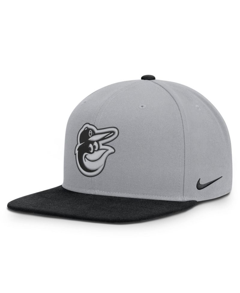 Men's Gray/Black Baltimore Orioles Primetime Pro Dri-FIT snapback Hat