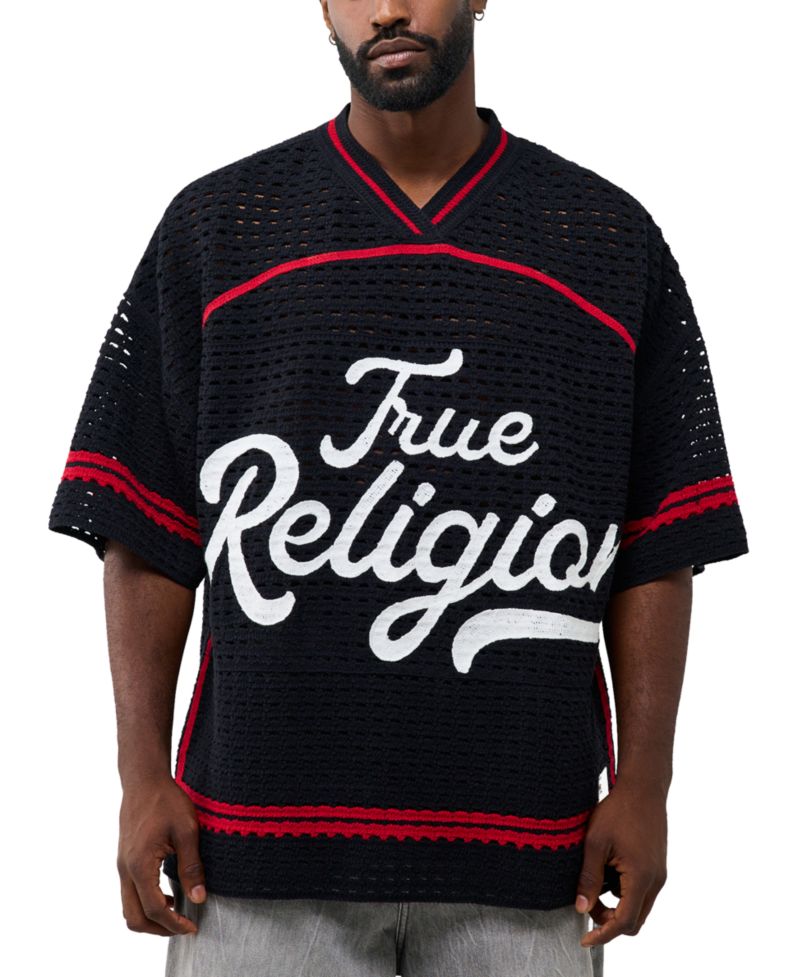 Men's Crochet Football Jersey