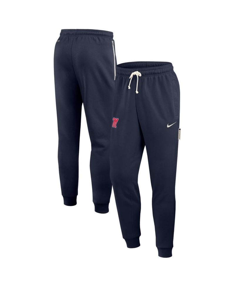 Men's Navy Ole Miss Rebels 2025 Sideline Performance Taper Pants