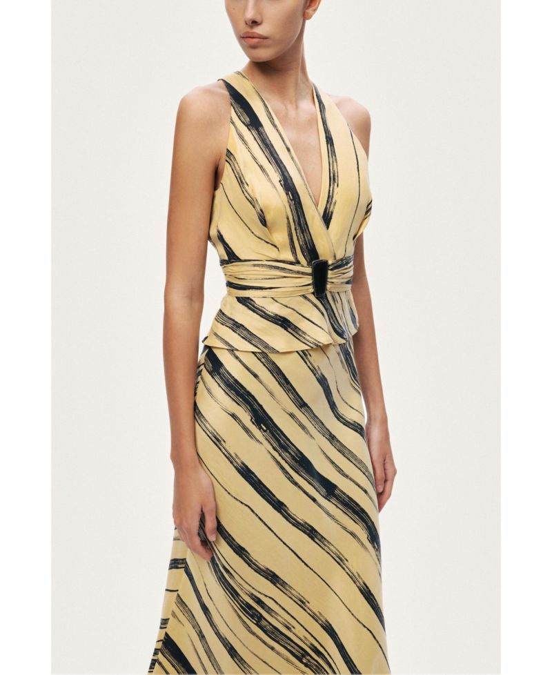 Women's Lightweight Printed Midi Skirt
