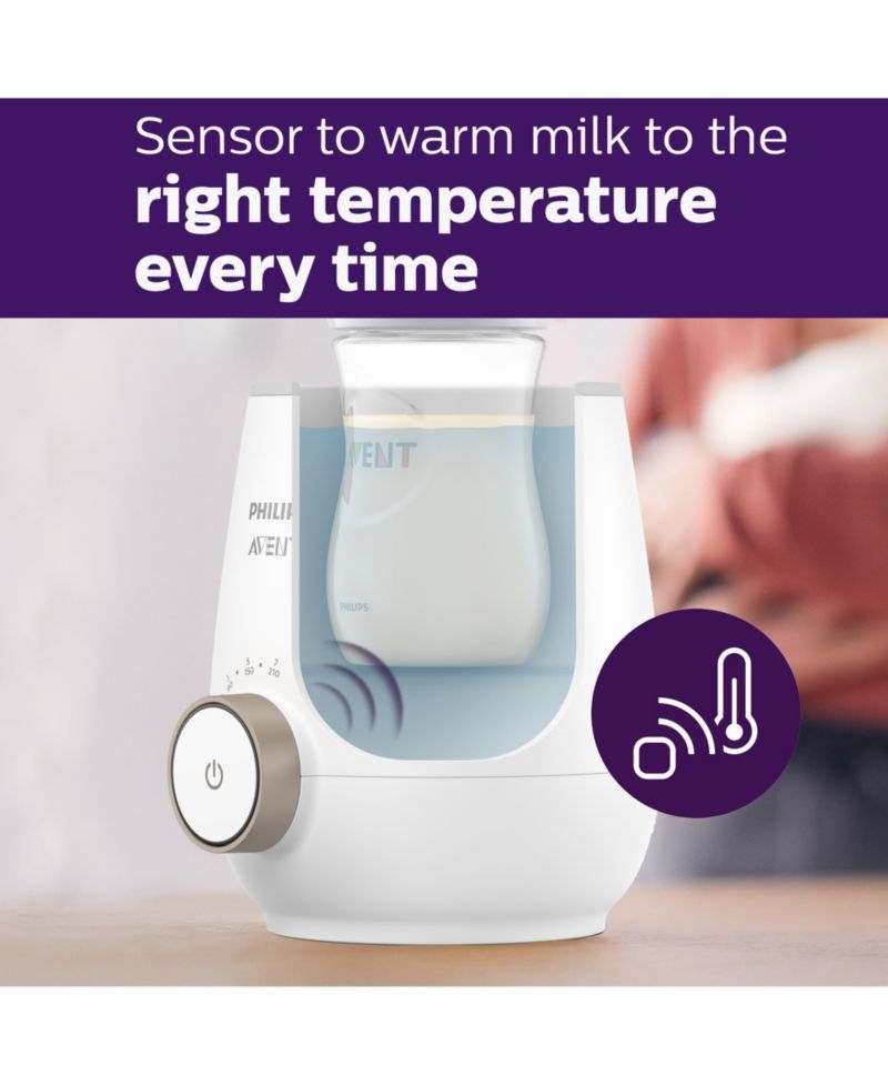Fast Baby Bottle Warmer with Smart Temperature Control and Automatic Shut-Off