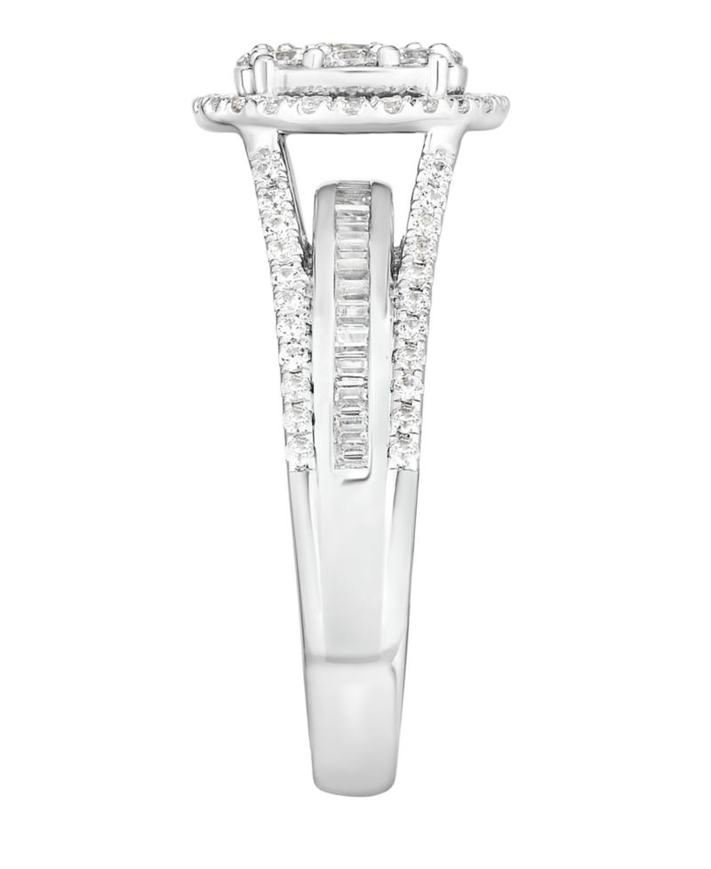Diamond Round Halo Ring (2 ct. t.w.) in 10k White Gold