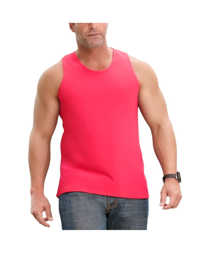 Men's Shrink-Less Lightweight Longer-Length Tank
