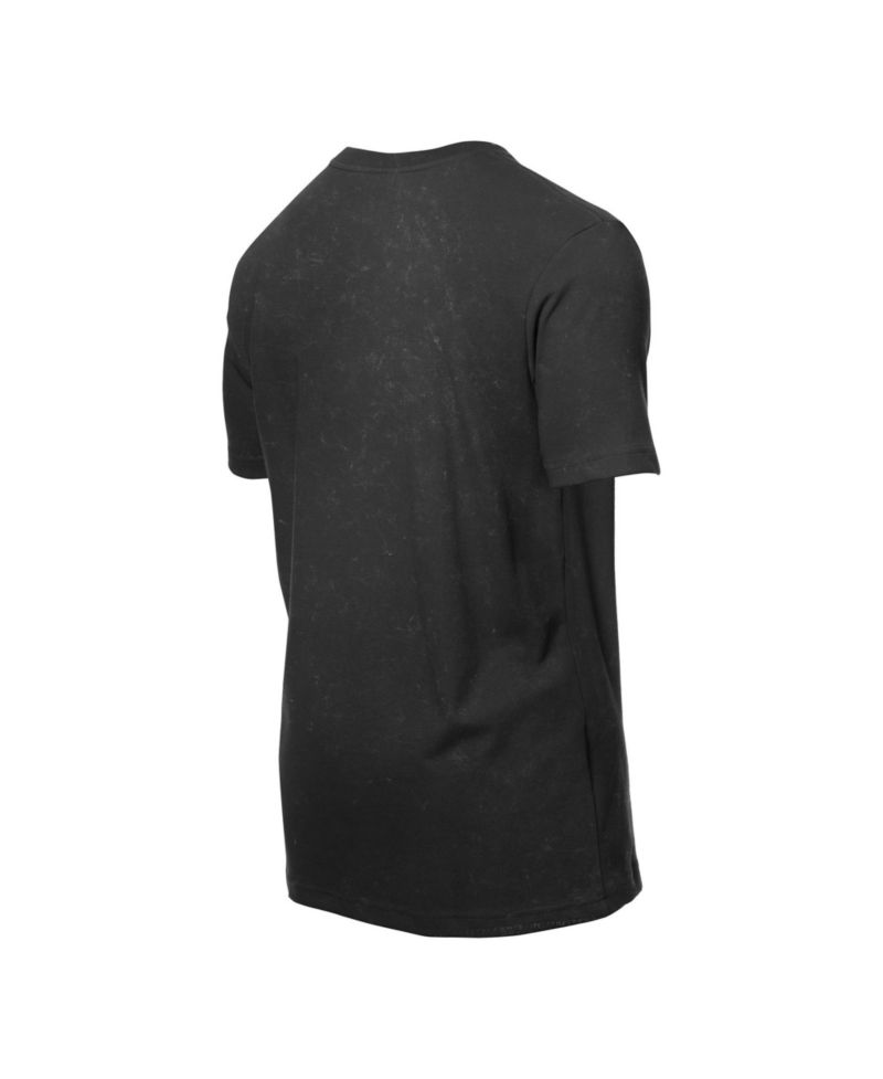 Men's Black Minnesota Vikings Retro Logo Enzyme Washed Oversized T-Shirt
