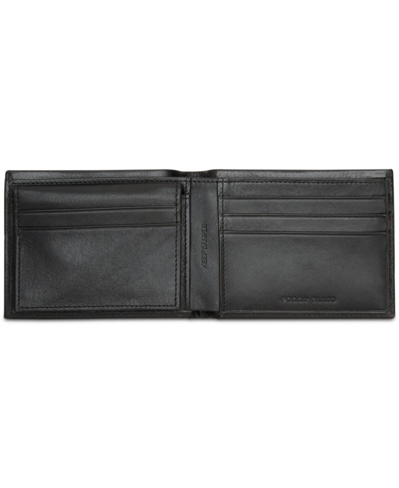 Perry Ellis Leather Pass Case & Removable Card Case