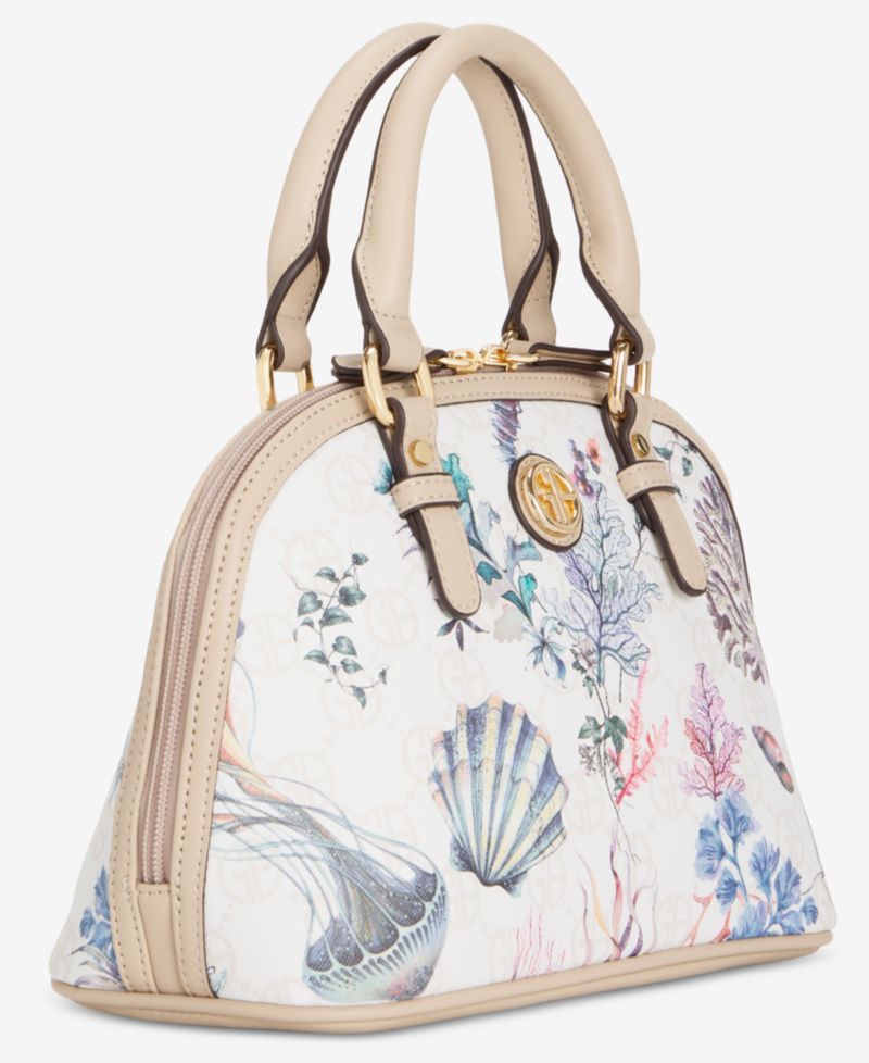 Sea Print Mini Dome Satchel