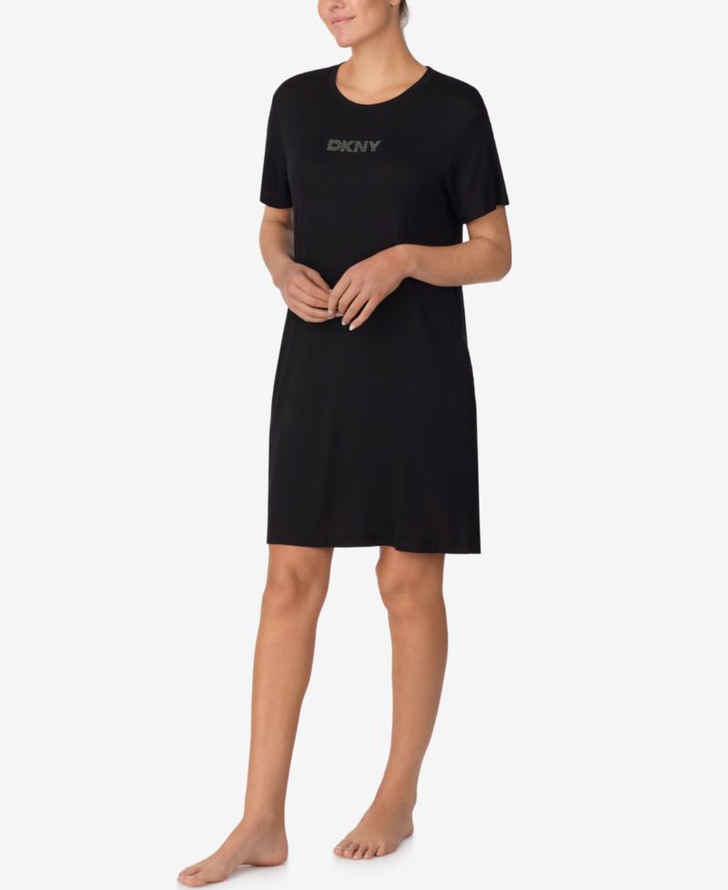 Women's Sleepwear Short-Sleeve Pull-On Sleepshirt