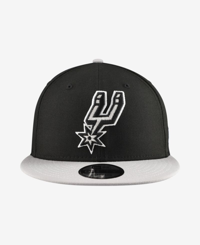 Men's Black San Antonio Spurs Two-Tone 9FIFTY Snapback Hat