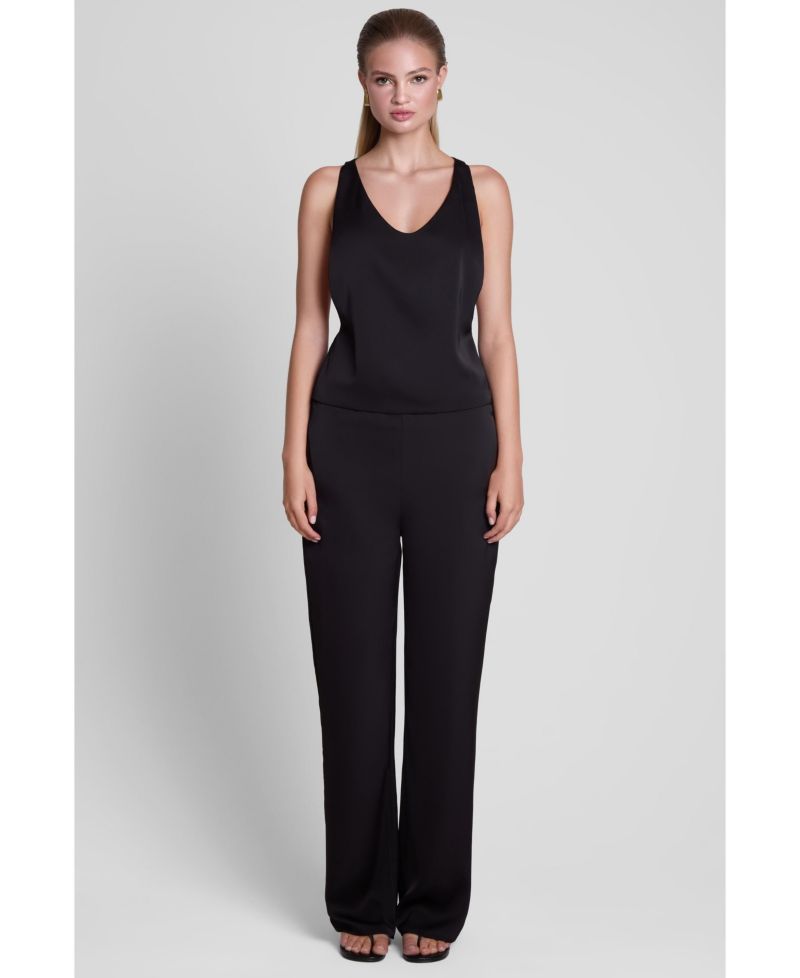 Women's Soho High-Rise Satin Straight-Leg Pants