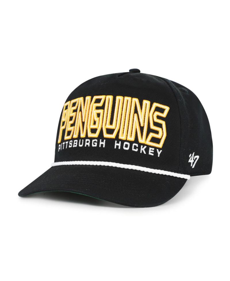 Men's Black Pittsburgh Penguins Byline Hitch Adjustable Hat