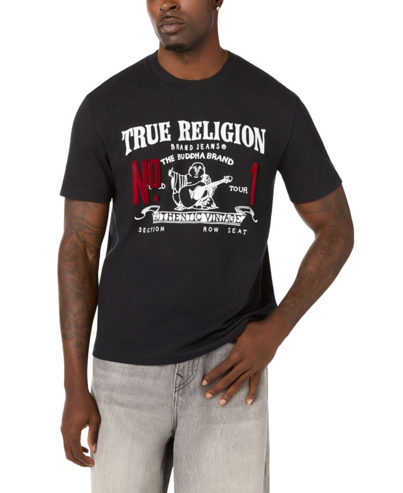 Men's True Vintage Logo Tee Crewneck T-Shirt