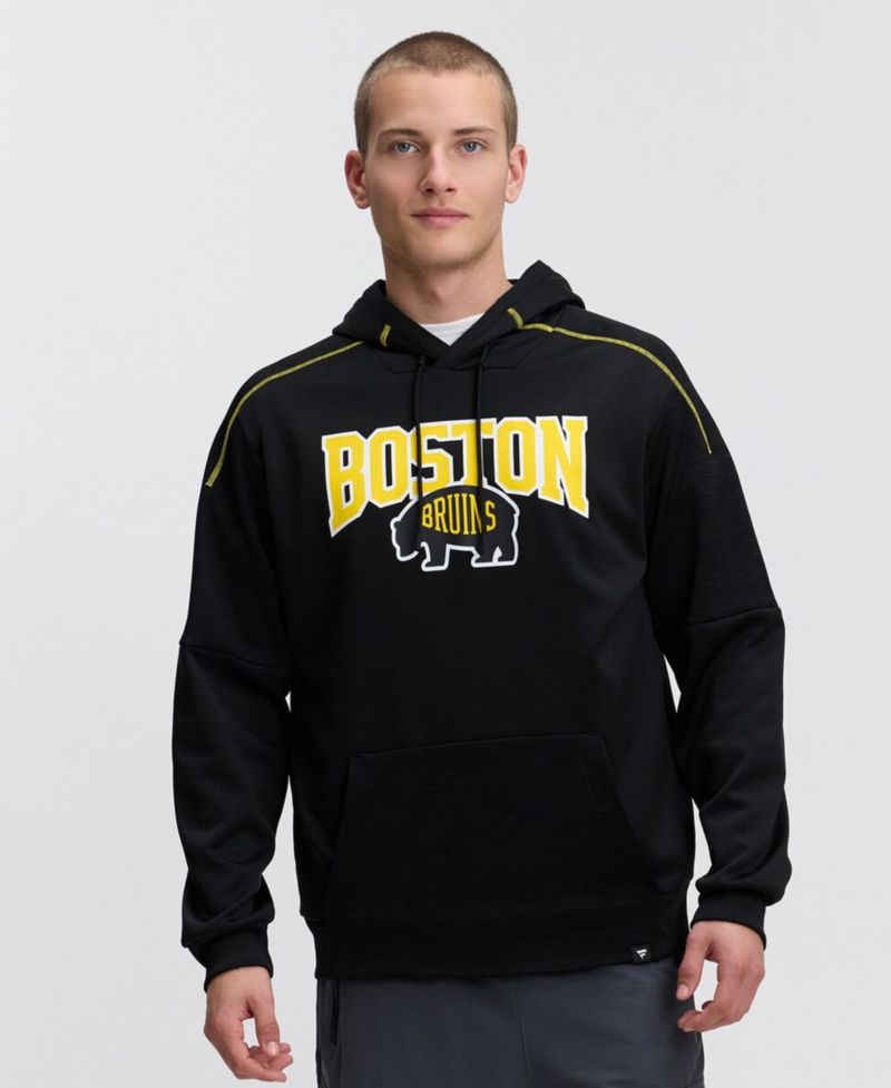 Men's Black Boston Bruins 2026 NHL Stadium Series Defender Pullover Hoodie