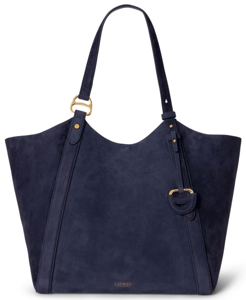 Tasha Extra-Large Suede Tote Handbag