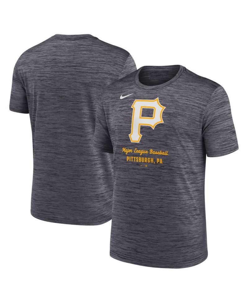 Men's Gray Pittsburgh Pirates Velocity Performance T-Shirt
