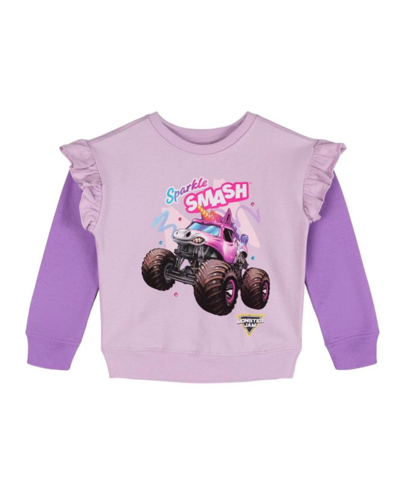 Sparkle Smash Girls' 2-Piece Fleece Sweatshirt and Pants Set