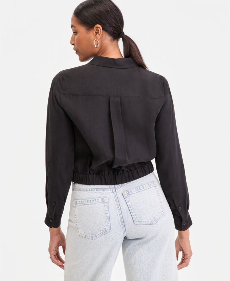 Women's Gathered-Hem Shirt