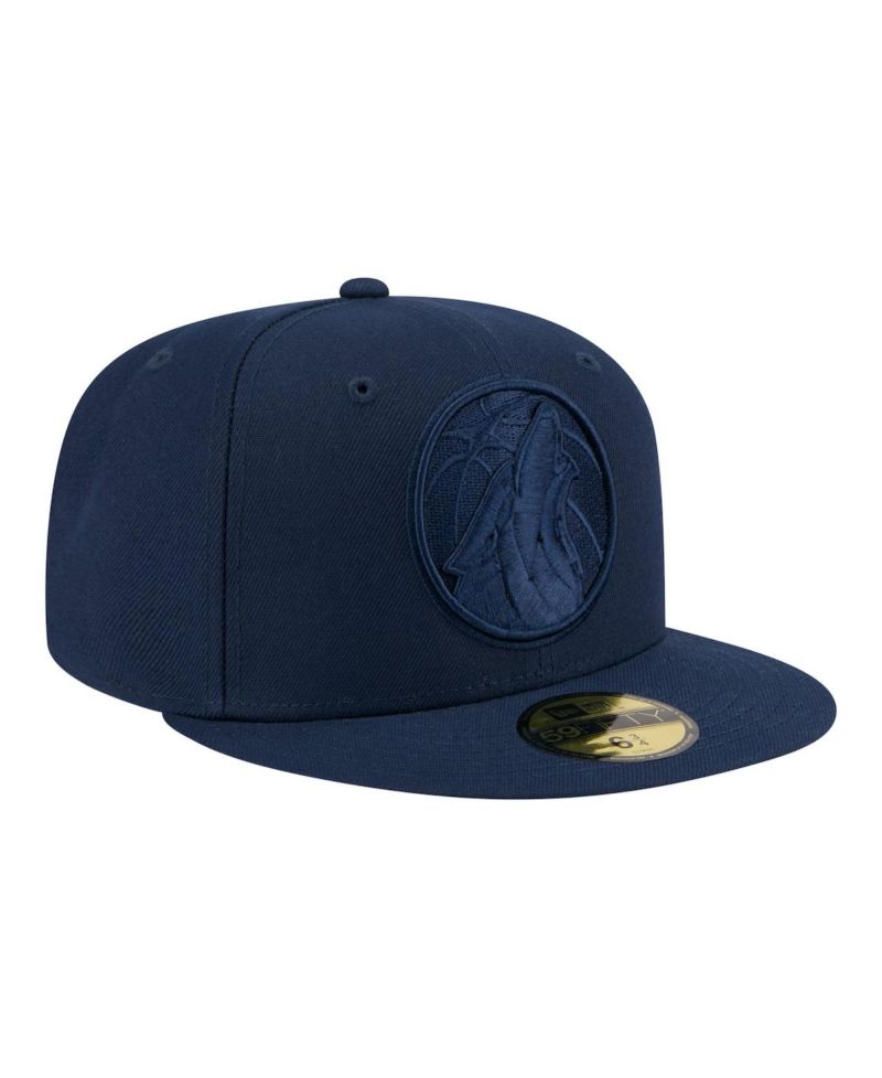 Men's Navy Minnesota Timberwolves Tonal Color Pack 59FIFTY Fitted Hat