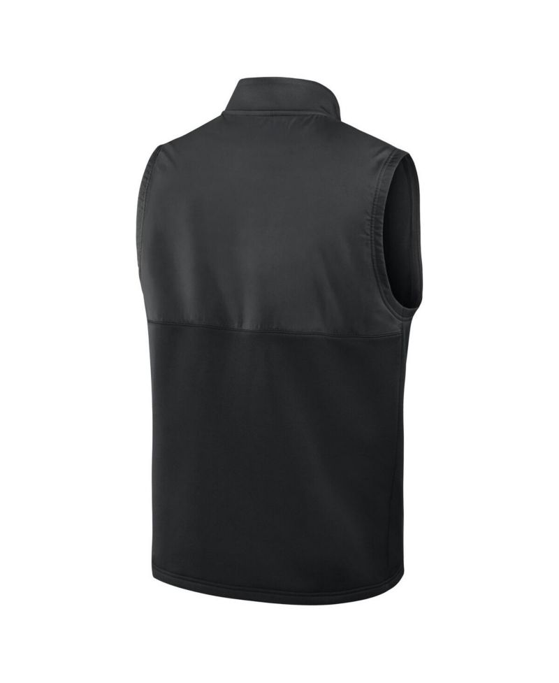 Men's Black Clemson Tigers Primetime Victory Performance Full-Zip Vest