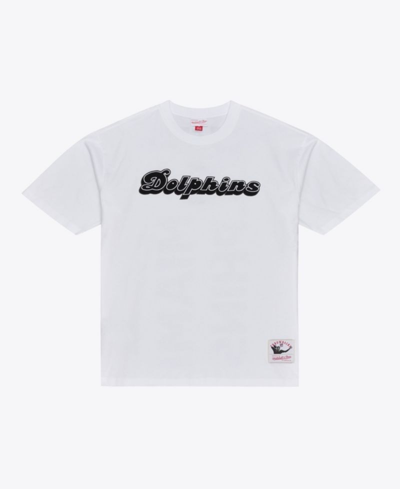 Men's White Miami Dolphins Monochrome T-Shirt